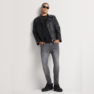 Relay Jeans Men's Super Skinny Sustainable Grey Denim,W.30